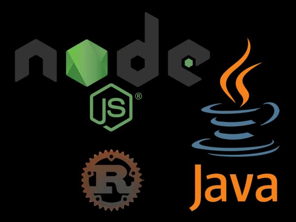Backend Web Development, NodeJs, Java, Rust